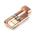 Polished Bronze 30/30 5pin Euro Cylinder/Thumbturn KA 1