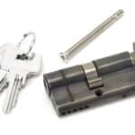 Pewter 30/30 5pin Euro Cylinder/Thumbturn KA 2