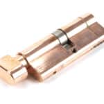 Polished Bronze 40/40 5pin Euro Cylinder/Thumbturn KA 2