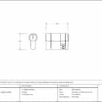 Pewter 35/10 5pin Single Cylinder 3