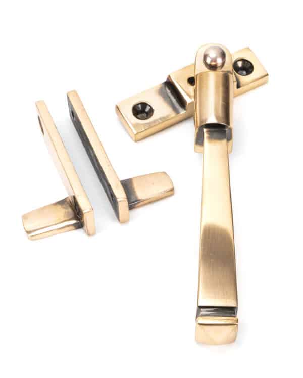 Polished Bronze Night-Vent Locking Avon Fastener 2