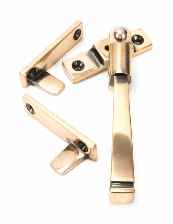 Polished Bronze Night-Vent Locking Avon Fastener 1