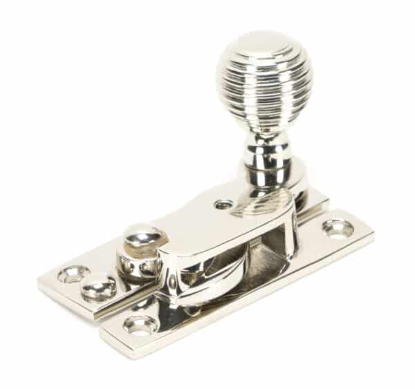 Polished Nickel Beehive Sash Hook Fastener 2