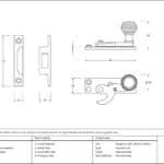 Polished Nickel Beehive Sash Hook Fastener 3