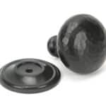 Aged Bronze Hammered Mushroom Cabinet Knob 38mm 2