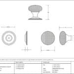 Aged Bronze Hammered Mushroom Cabinet Knob 38mm 3