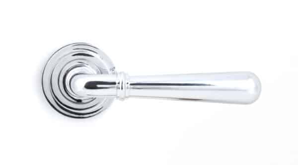 Polished Chrome Newbury Lever on Rose Set (Art Deco) 2