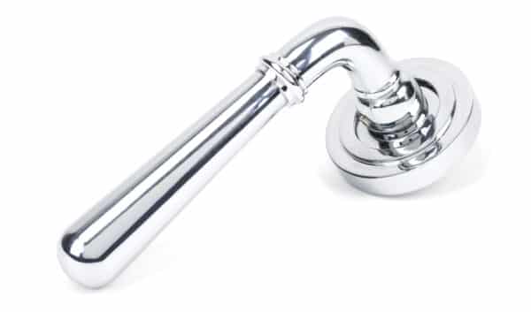 Polished Chrome Newbury Lever on Rose Set (Art Deco) 1