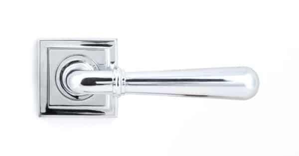 Polished Chrome Newbury Lever on Rose Set (Square) 2