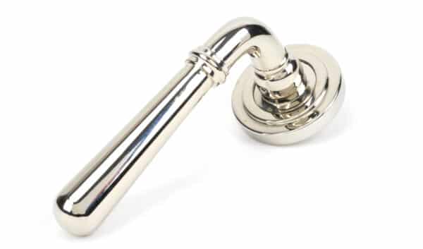 Polished Nickel Newbury Lever on Rose Set (Art Deco) 1