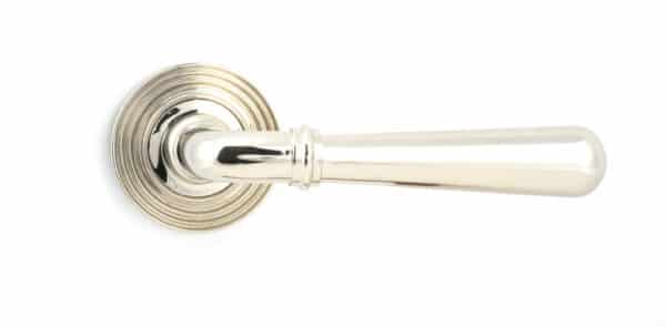 Polished Nickel Newbury Lever on Rose Set (Beehive) 2