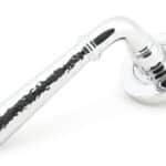 Pol. Chrome Hammered Newbury Lever on Rose Set (Plain) 1