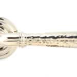 Pol. Nickel Hammered Newbury Lever on Rose Set (Art Deco) 2