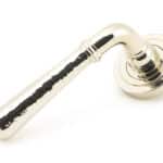 Pol. Nickel Hammered Newbury Lever on Rose Set (Art Deco) 1
