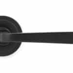 Aged Bronze Avon Round Lever on Rose Set (Art Deco) 2