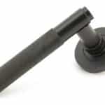 Aged Bronze Brompton Lever on Rose Set (Plain) 1
