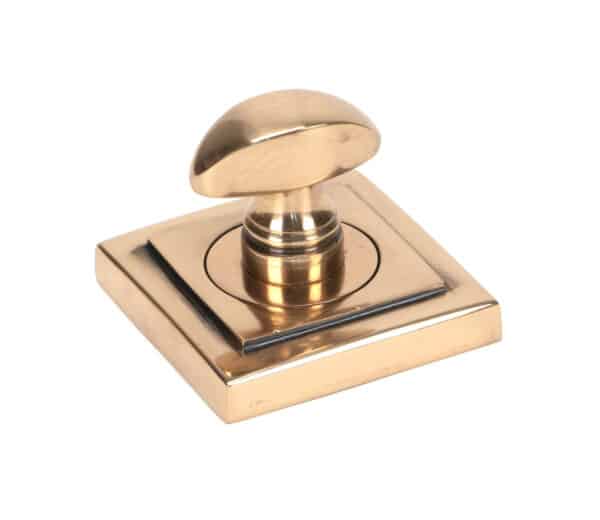 Polished Bronze Round Thumbturn Set (Square) 2