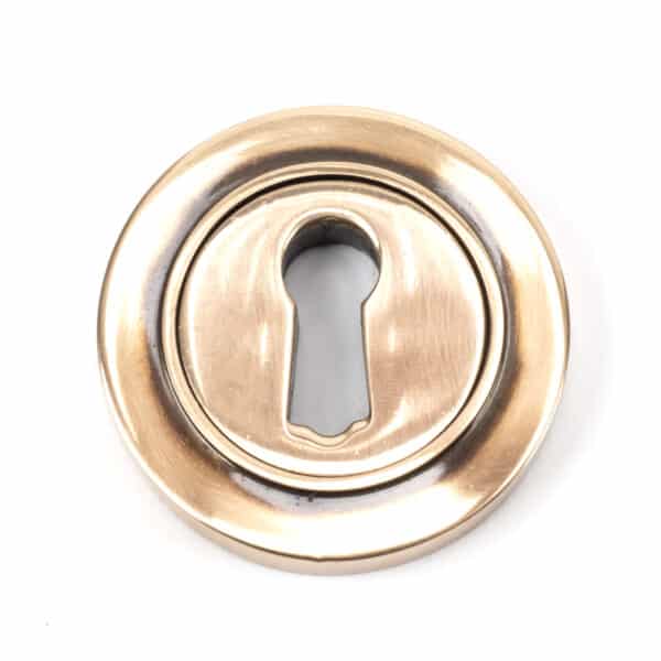 Polished Bronze Round Escutcheon (Plain) 1