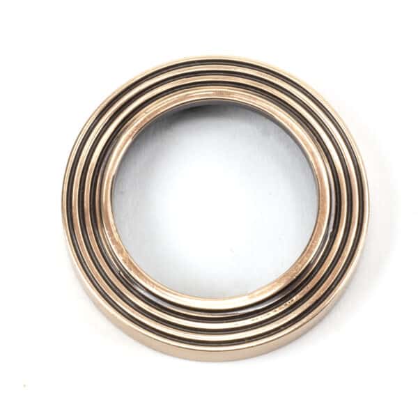 Polished Bronze Round Escutcheon (Beehive) 2