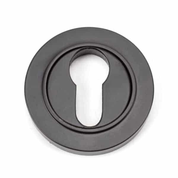 Aged Bronze Round Euro Escutcheon (Plain) 1