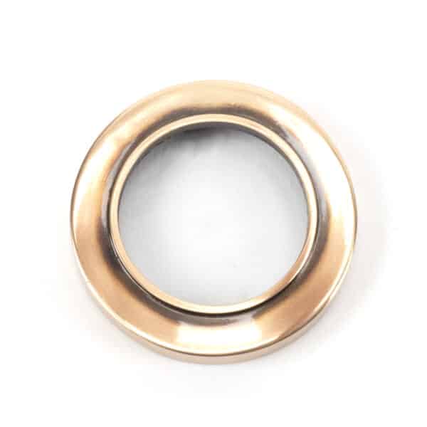 Polished Bronze Round Euro Escutcheon (Plain) 2