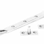 Polished Chrome 8" Hammered Newbury Stay 1