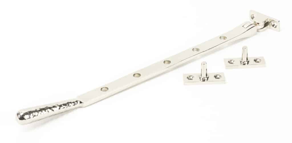 Polished Nickel 12" Hammered Newbury Stay 1