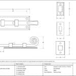 Black 4" Monkeytail Universal Bolt 3