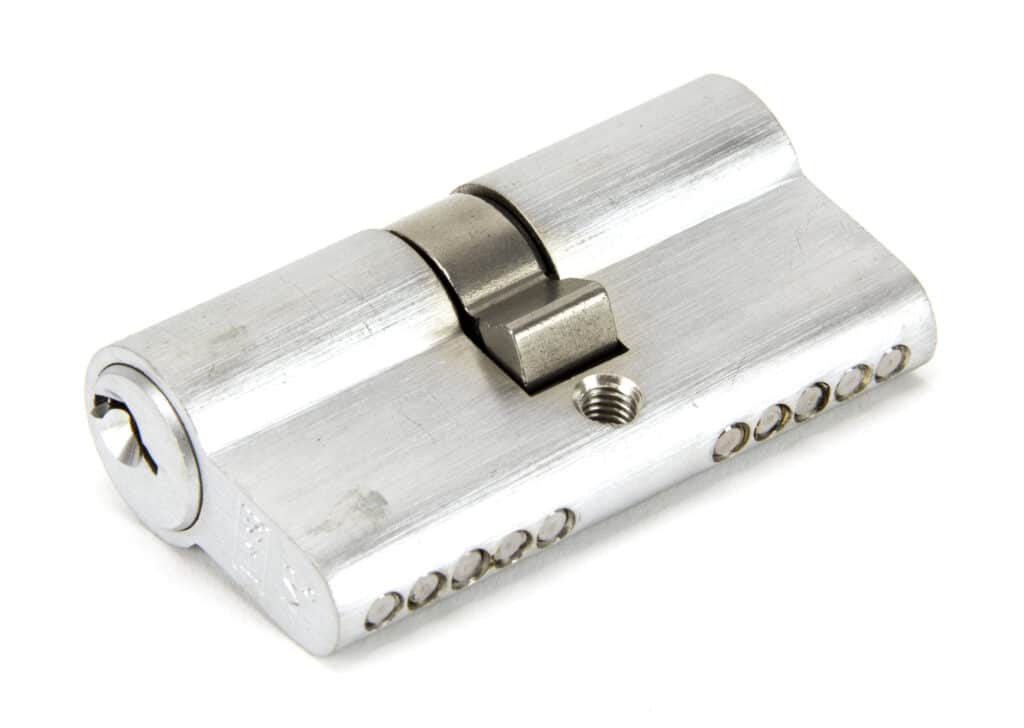 Satin Chrome 30/30 5pin Euro Cylinder KA 1