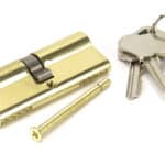 Lacquered Brass 40/40 5pin Euro Cylinder KA 2