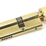 Lacquered Brass 35T/45 5pin Euro Cylinder/Thumbturn 1
