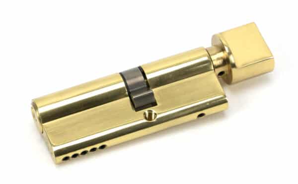 Lacquered Brass 35T/45 5pin Euro Cylinder/Thumbturn 1