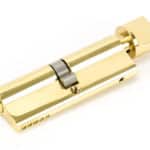 Lacquered Brass 45/45 5pin Euro Cylinder/Thumbturn 1