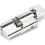 Polished Chrome 30/30 5pin Euro Cylinder/Thumbturn KA 1