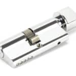 Polished Chrome 35/35 5pin Euro Cylinder/Thumbturn KA 1