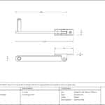 Pewter 6" Roller Arm Stay 2