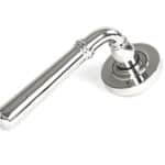 Polished Marine SS (316) Newbury Lever on Rose Set (Plain) 1