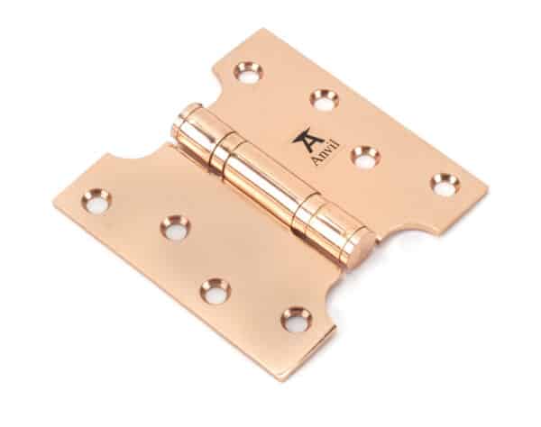 Polished Bronze 4" x 2" x 4"Parliament Hinge (pair) ss 1