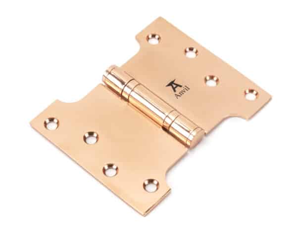 Polished Bronze 4" x 3" x 5"Parliament Hinge (pair) ss 1