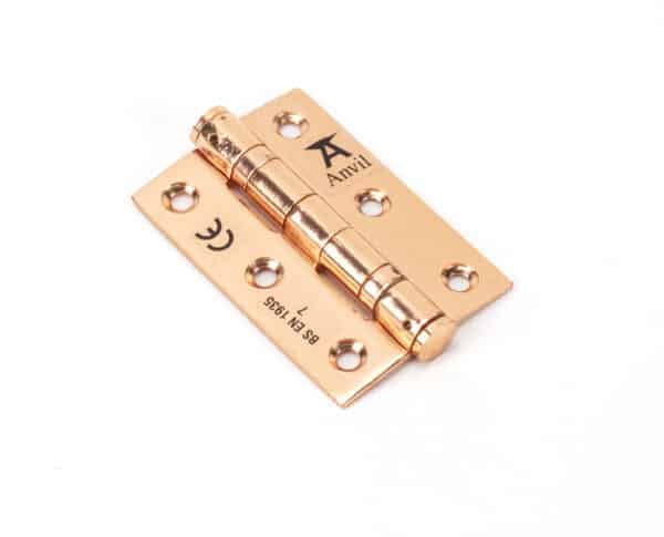 Polished Bronze 3" Ball Bearing Butt Hinge (pair) ss 1