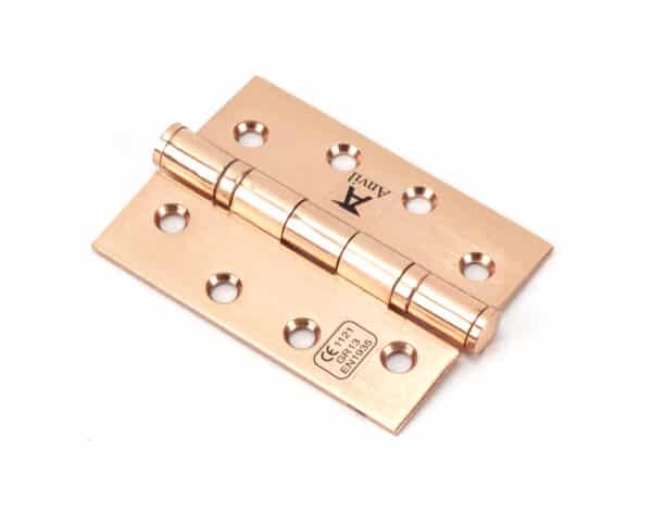 Polished Bronze 4" Ball Bearing Butt Hinge (pair) ss 1