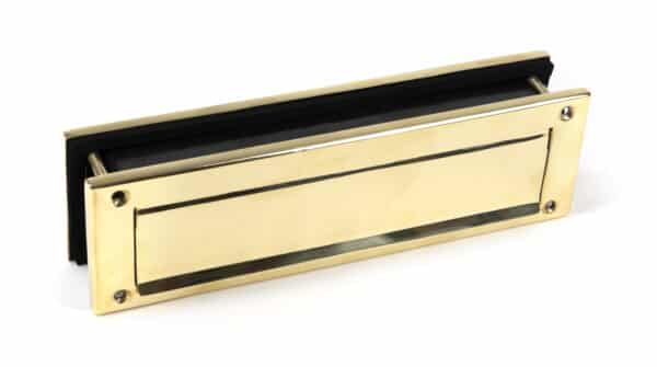 Polished Brass Traditional Letterbox 2