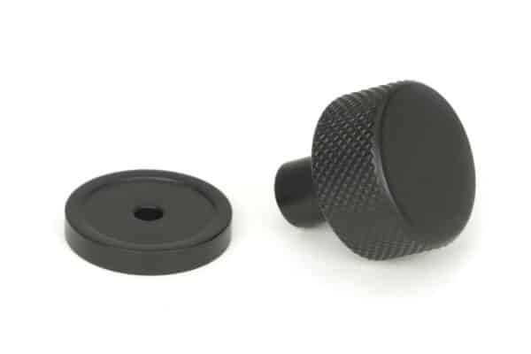 Matt Black Brompton Cabinet Knob - 25mm (Plain) 2