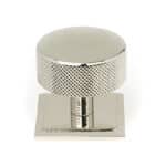 Polished Nickel Brompton Cabinet Knob - 38mm (Square) 1