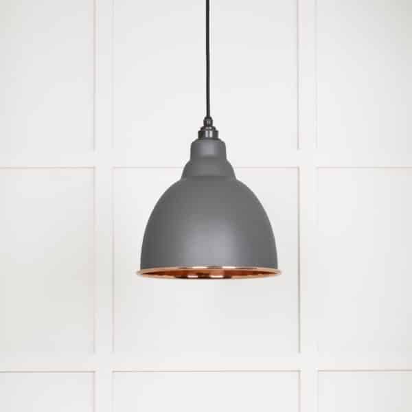 Smooth Copper Brindley Pendant in Bluff 2