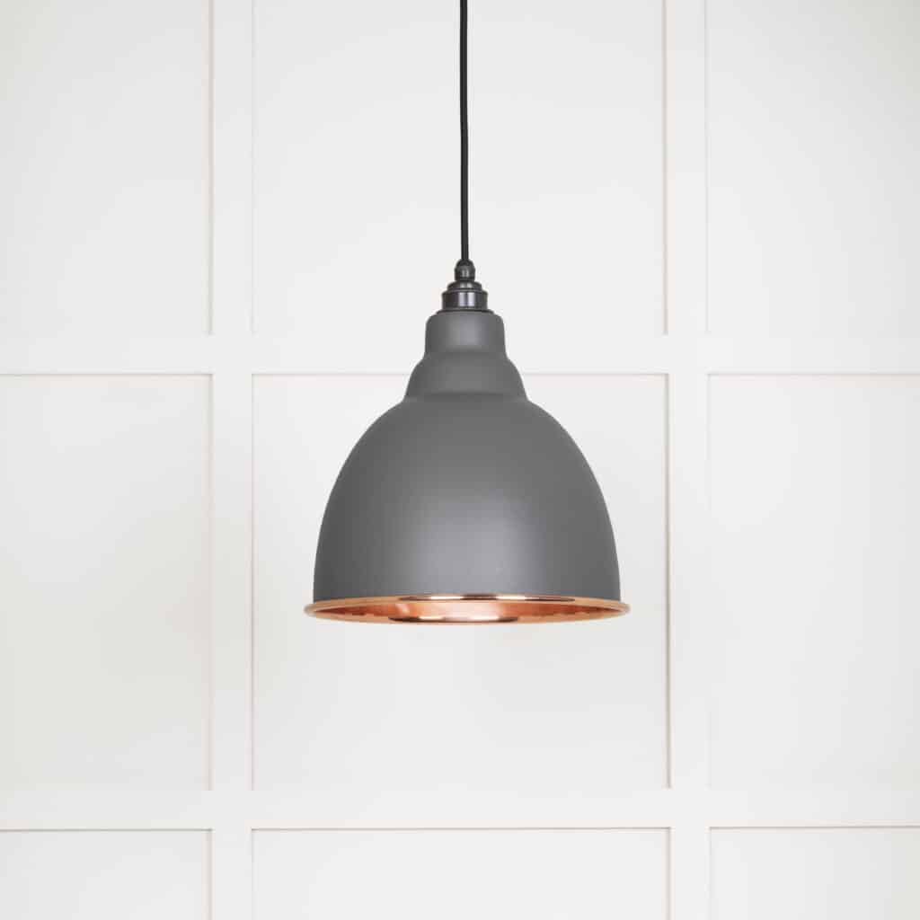 Smooth Copper Brindley Pendant in Bluff 1