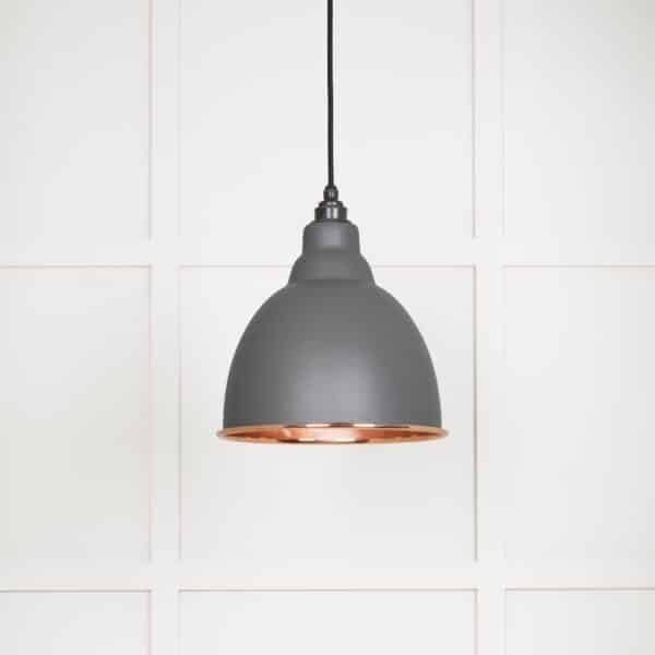 Smooth Copper Brindley Pendant in Bluff 1