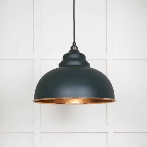 Hammered Copper Harborne Pendant in Dingle 1