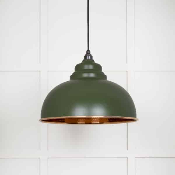 Hammered Copper Harborne Pendant in Heath 2