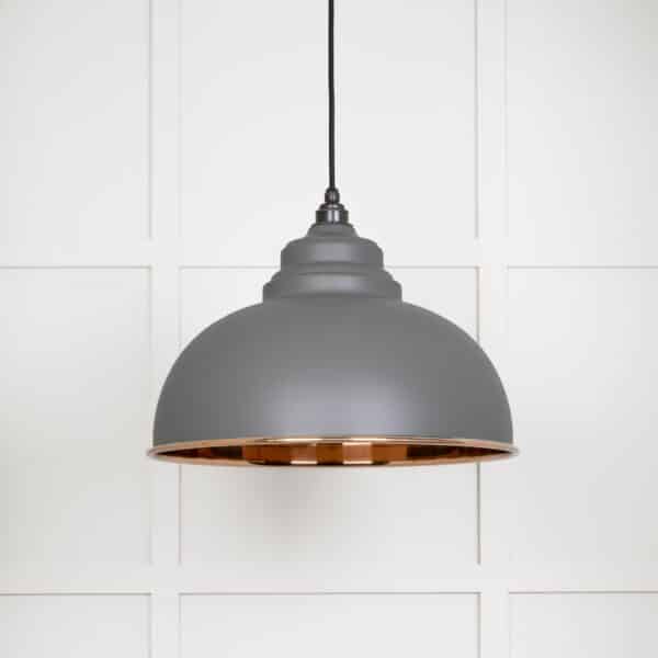 Smooth Copper Harborne Pendant in Bluff 2